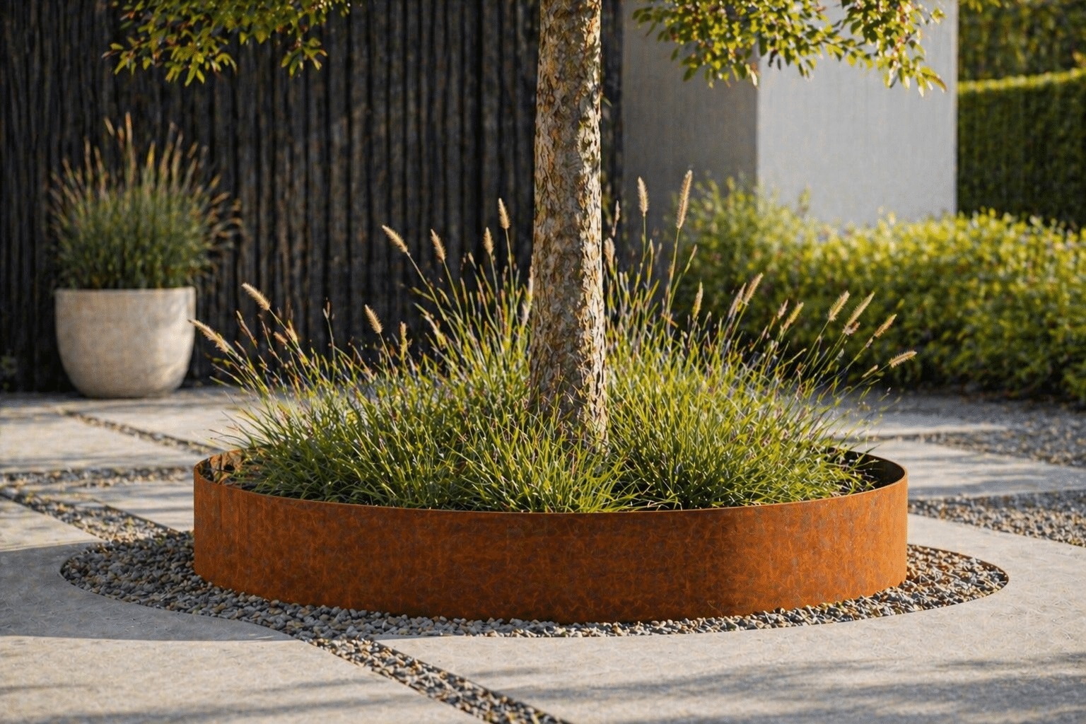 Cirkelbede - Corten - Billede 4