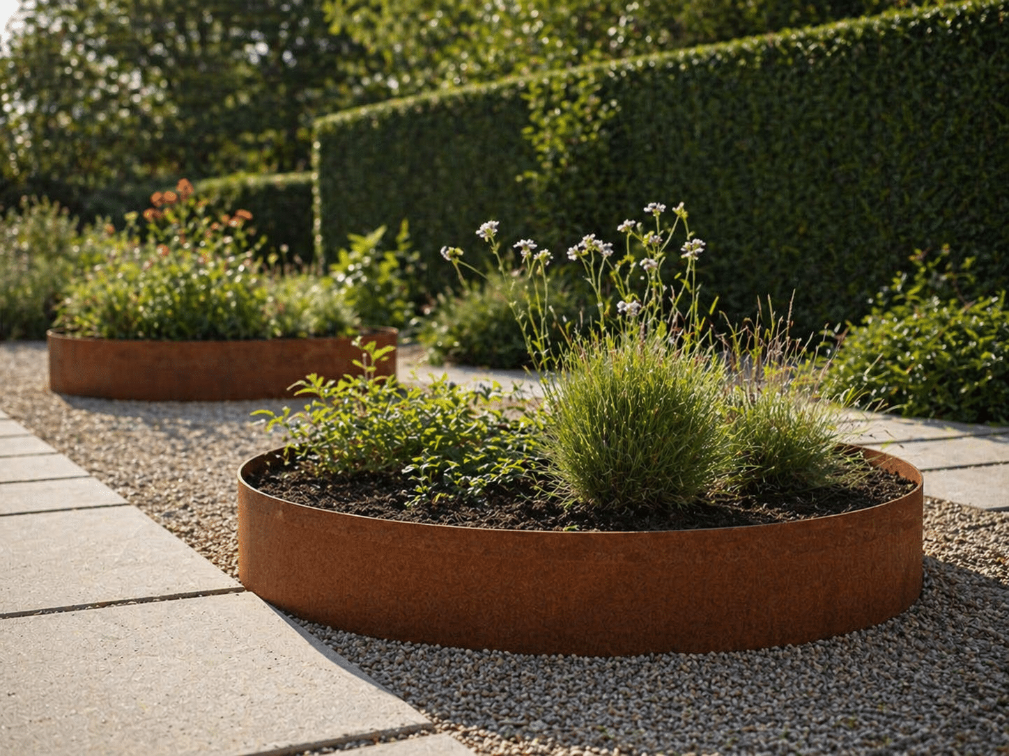Cirkelbede - Corten - Billede 2