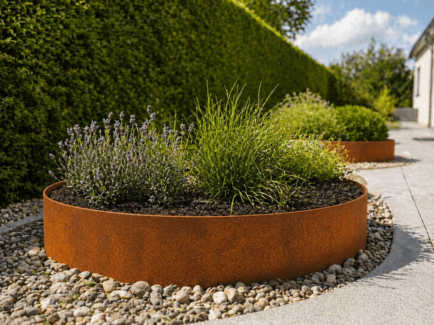 Cirkelbede - Corten