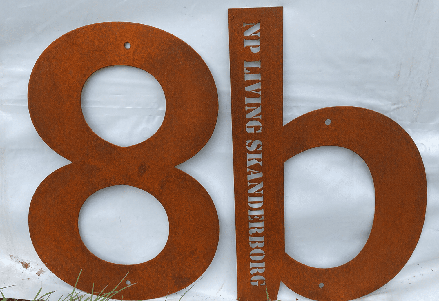 Husnummer - Corten