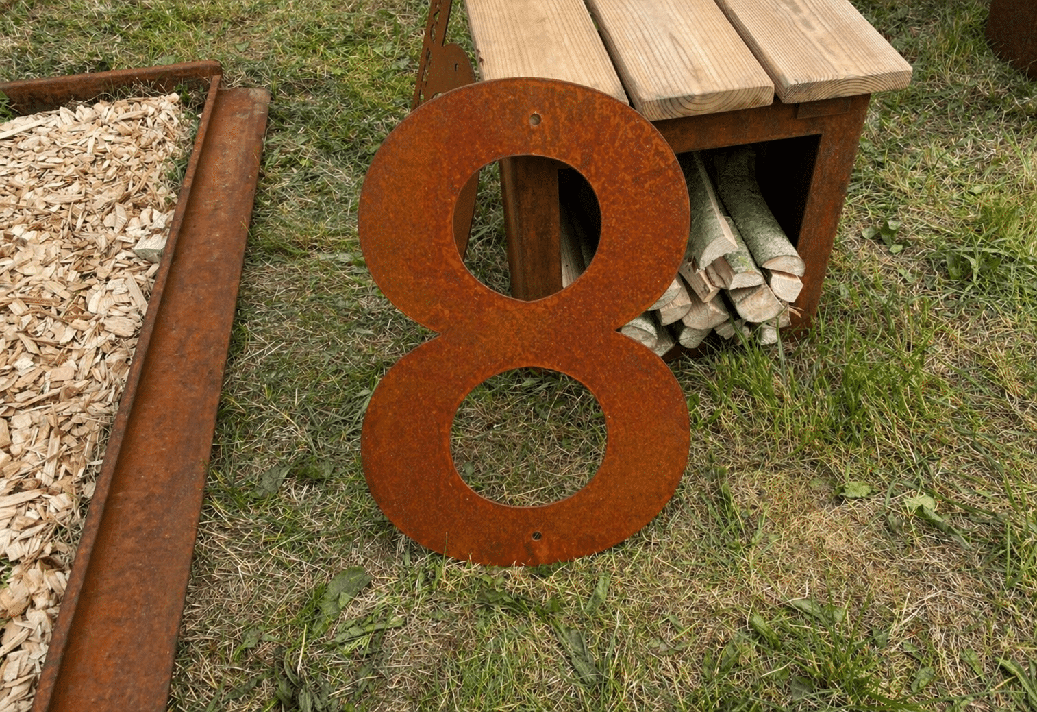 Husnummer - Corten - Billede 2